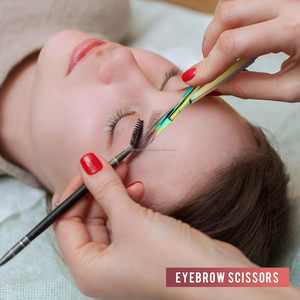 Handmade Stainless Steel Micro Spring Scissors Curved Blade <b>Nail</b> Eyelash <b>Extensions</b> Beauty Tools New Arrival Custom Logo - Product Image 6