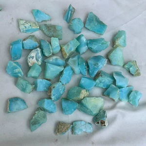 หินโอปอลแบบหยาบของชาวเปรูสีฟ้าธรรมชาติหินโอปอลไฟแบบเต็มรูปแบบอัญมณีหินโอปอลหยาบวัตถุดิบ - Product Image 3