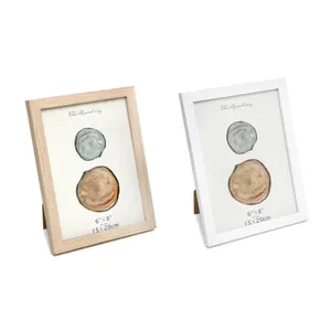 4x6inch Handmade Solid <b>Oak</b> Photo <b>Frame</b> for Tabletop Display with or Without Mat - Product Image 4