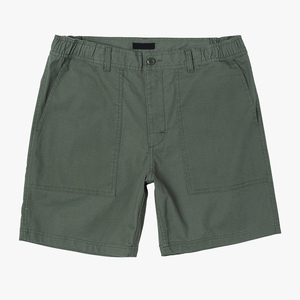 Pantalones Cortos Bermuda de Algodón Oxford de Color Sólido para Hombre, con Bolsillos, Cierre de Botones, Estilo Casual, Cintura Media, Transpirables, Tejido Cargo - Product Image 3
