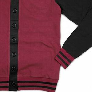 Suéter de invierno a rayas Vintage con logotipo personalizado para mujer, cárdigan de algodón tejido con decoración de botones, nuevo atuendo de fraternidad para niñas - Product Image 5