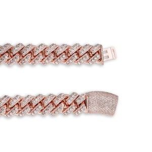 Cadena cubana moderna de diamantes cultivados en laboratorio hecha a mano en oro de 10K, joyería para hombres, ropa de calle de fiesta y estilo diario - Product Image 3