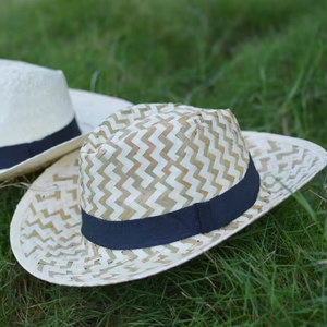 Wholesale Fashion Large <b>Wide</b> Brim Straw Hats Mexico Style Sun Beach Panama Straw Hat Natural Material Handmade Bucket Hat - Product Image 1