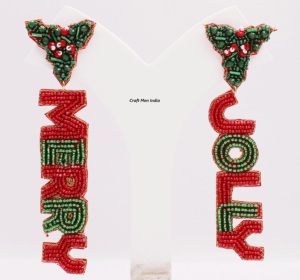 Pendientes de Botón con Cuentas Hechas a Mano, Color Rosa, Elegantes, con Pedrería, Imitación de Perla, Campana, Lazo, Árbol, para Mujer, para Fiestas - Product Image 5