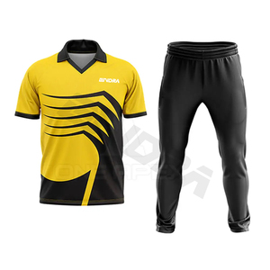 Ensemble d'uniformes de cricket design personnalisé pantalon long et maillot de cricket numériques en polyester sublimés - Product Image 1