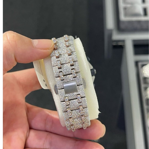 Venta al por mayor de relojes de lujo Moissanite | VVS Iced Out Skeleton Presidential Diamond Tester - Product Image 5