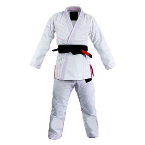เครื่องแบบ BJJ สีทึบสำหรับใส่ได้ทั้งชายและหญิงชุดปักโลโก้ตามสั่ง - Product Image 2