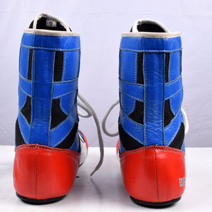 Zapatos de Boxeo y Lucha Libre Personalizados de Alta Calidad Internacional Superior, Botas de Entrenamiento de Kickboxing, Forro de Malla de Cuero Genuino y PVC - Product Image 5