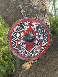 Viking Ragnar Authentique Loth Shield Meilleur Fabricant Dernière Conception Faite À La Main Médiévale Bataille Couteaux Portés OEM Personnalisation DIY - Product Image 4