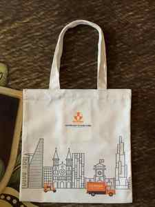 ASIC-Bolso de compras multicolor, bolsa de hombro de lona con logotipo personalizado, impresión barata de ietnamese upplier - Product Image 4