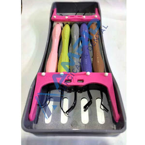 5 pièces spatules de remplissage en résine composite dentaire en acier outil de réparation esthétique boîte de désinfection paquet d'outils de chirurgie dentaire manuelle - Product Image 2