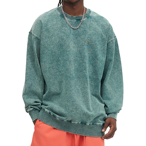 Vêtements d'hiver Meilleur produit Sweat-shirt pour hommes Logo personnalisé Respirant Manches longues Basics Sweat-shirt en coton mélangé pour hommes - Product Image 4