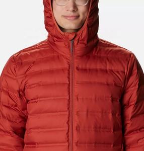 Chaqueta acolchada de primavera con diseño acolchado impermeable y cálido con capucha a prueba de viento y soporte largo de invierno para hombre con logotipo personalizado - Product Image 3