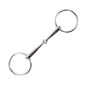 Broca de anillo suelto articulada de boca hueca, broca de filete de caballo de acero inoxidable, tachuela ecuestre, equipo de entrenamiento y equitación - Product Image 6