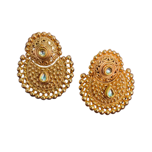 Traditional Earrings Set with 22CT Gold Plated Round Shaped Trendy Designed Fancy Earrings Set <b>for</b> <b>Sale</b> by Exporters - Product Image 1