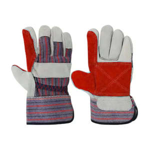 Gants de soudage en cuir de protection à manchette longue, gants de travail résistants au feu et de sécurité fabriqués au Pakistan - Product Image 4