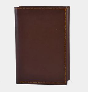 Cartera Bifold Delgada de Cuero Genuino para Hombre, Personalizada OEM, Protección RFID, Gran Capacidad, Ranuras para Tarjetas, Impermeable - Product Image 4