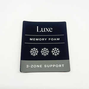 Eco-Friendly Polyester Satin Folded Woven Labels with Digital Printing and Heat Cut <b>Edge</b> for Garments - Product Image 3