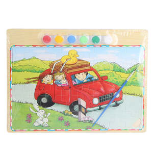 Rompecabezas de Madera con Pintura - Multicolor - Product Image 1