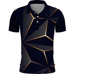 Chemise de golf personnalisée de haute qualité pour homme avec motif uni en tissu toile, logo brodé, séchage rapide et respirante - Product Image 4