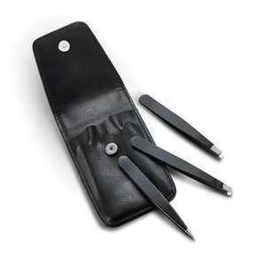 ชุดปากคีบขนตาปลอม,แหนบต่อขนตาสีดำแบบมุมชุดแหนบพลาสมาสีดำรุ่นใหม่ - Product Image 1