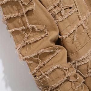 Veste en gros de haute qualité pour hommes Personnaliser les vestes en denim de coton biologique pour hommes Jeans à capuche délavés décontractés Vestes pour hommes - Product Image 5