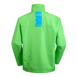 Chaqueta Cortavientos Gruesa Impermeable y Ecológica para Hombre, Chaqueta Cortavientos de Tejido Softshell con Apliques Impresos Personalizados y Cuello Alto - Product Image 2