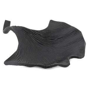 Plateau de service élégant en forme de feuille de Ginkgo, en métal noir, plateau décoratif pour la maison, l'hôtel, le centre de table de mariage, plateau de service - Product Image 2