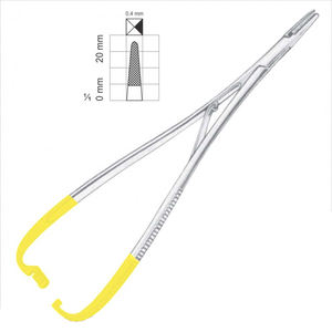 Pinzas Castroviejo de Acero Inoxidable, Portaagujas Manual, Tijeras de Resorte TC, Instrumentos Quirúrgicos Certificados MOL para Uso Médico - Product Image 6