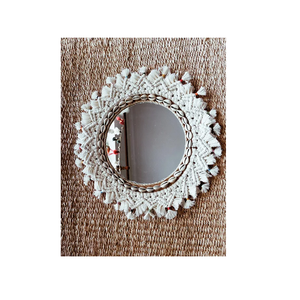 Unique Design Handmade Mirror <b>Wall</b> Macrame <b>Wall</b> Hanging other decorative <b>flowers</b> and plants - Product Image 3