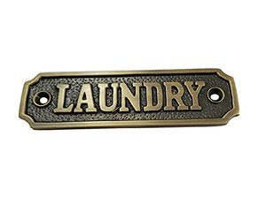 Hải lý Brass tàu <span class=keywords><strong>chandlery</strong></span> dấu mảng bám tường treo cho trang trí nội thất cho Gent của văn phòng khách sạn nhà vệ sinh hộp gỗ tường dấu hiệu - Product Image 4