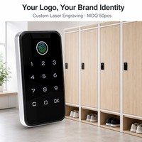 Cerradura Biométrica para Gabinete con Huella Dactilar, Cerradura Digital con Contraseña RFID, Cerradura Inteligente para Muebles para Gimnasio u Oficina