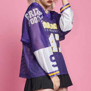 Maillot de football américain en mesh pour femmes 2026, maillot de rugby brodé pour hommes, uniforme d'équipe de haute qualité – Vente en gros - Product Image 2