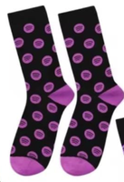 Chaussettes mi-mollet décontractées personnalisées pour femmes, tricotées, sportives, écologiques, respirantes, en Spandex/Coton, motif géométrique, logo sur le dessous