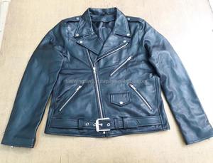 Chaqueta de Motociclista Clásica Personalizada al por Mayor para Hombre, Chaqueta de Cuero Genuino de Primera Calidad con Capucha, Diseño para Invierno - Product Image 6