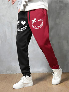 Pantalones de chándal informales de lona para hombre con logotipo personalizado, talla grande, cintura media, rectos 2025 - Product Image 3