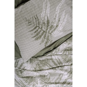Parure de lit double 4 pièces en coton 3D motif feuille kaki, taille Queen, en tissu polaire avec rembourrage en polyester pour la maison, les mariages, les hôpitaux et les hôtels - Product Image 3