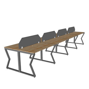 Mesa Moderna de 8 Plazas, 480x120cm, Madera de Caucho con Patas de Hierro, MConcept HBMC036 - Product Image 4