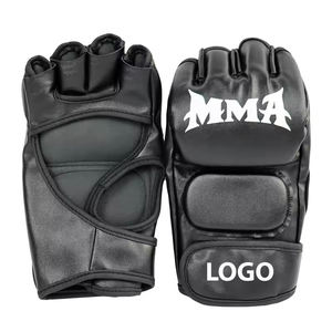 Gants de combat MMA professionnels à vendre en gros, gants de grappling en cuir avec logo personnalisé, gants de boxe en matériau PU - Product Image 2