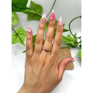 Navajo Handmade Bezel Set Gemstone <b>Ring</b> Coral & Sterling Silver Fine Jewelry for Everyday Wear Size <b>Adjustable</b> - Product Image 4