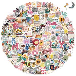 High Quality 100pcs PVC Die Cut <b>Cartoon</b> <b>Sticker</b> | Waterproof Anti UV Eco Friendly Self Adhesive UV Decorative Promotional Wall - Product Image 4