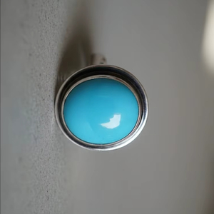 Anillo de Boda para Hombre de Plata de Ley 925 de Arizona, Estilo Moderno, Turquesa Natural, Anillo Personalizado con Piedra Preciosa Natural, Obsidiana, Amatista - Product Image 3