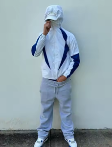 เสื้อกันลมชุดสั้นสองชิ้นเสื้อกันลมชุดวอร์มไนลอนน้ำหนักเบา - Product Image 4