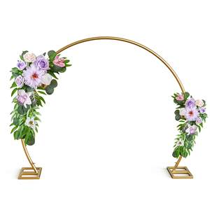 Wedding Birthday Party Supplies <b>Decoration</b> Backdrop Stand Wedding Metal Circle Balloon <b>Arch</b> Frame. - Product Image 1