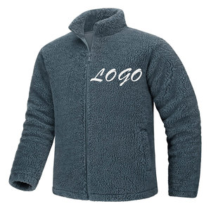 Veste d'hiver pour homme col montant High Street Style Polyester fermeture éclair complète avec polaire chaude et poche - Product Image 5