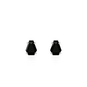 Jeulia Gothic Black Coffin Cross <b>Stud</b> Earrings Sterling <b>Silver</b> - Product Image 3