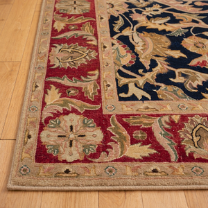 Alfombra Moderna de Lana/Seda con Diseño Floral, Tejida a Mano, de Pelo Corto, Ecológica, para Sala de Estar - Product Image 3