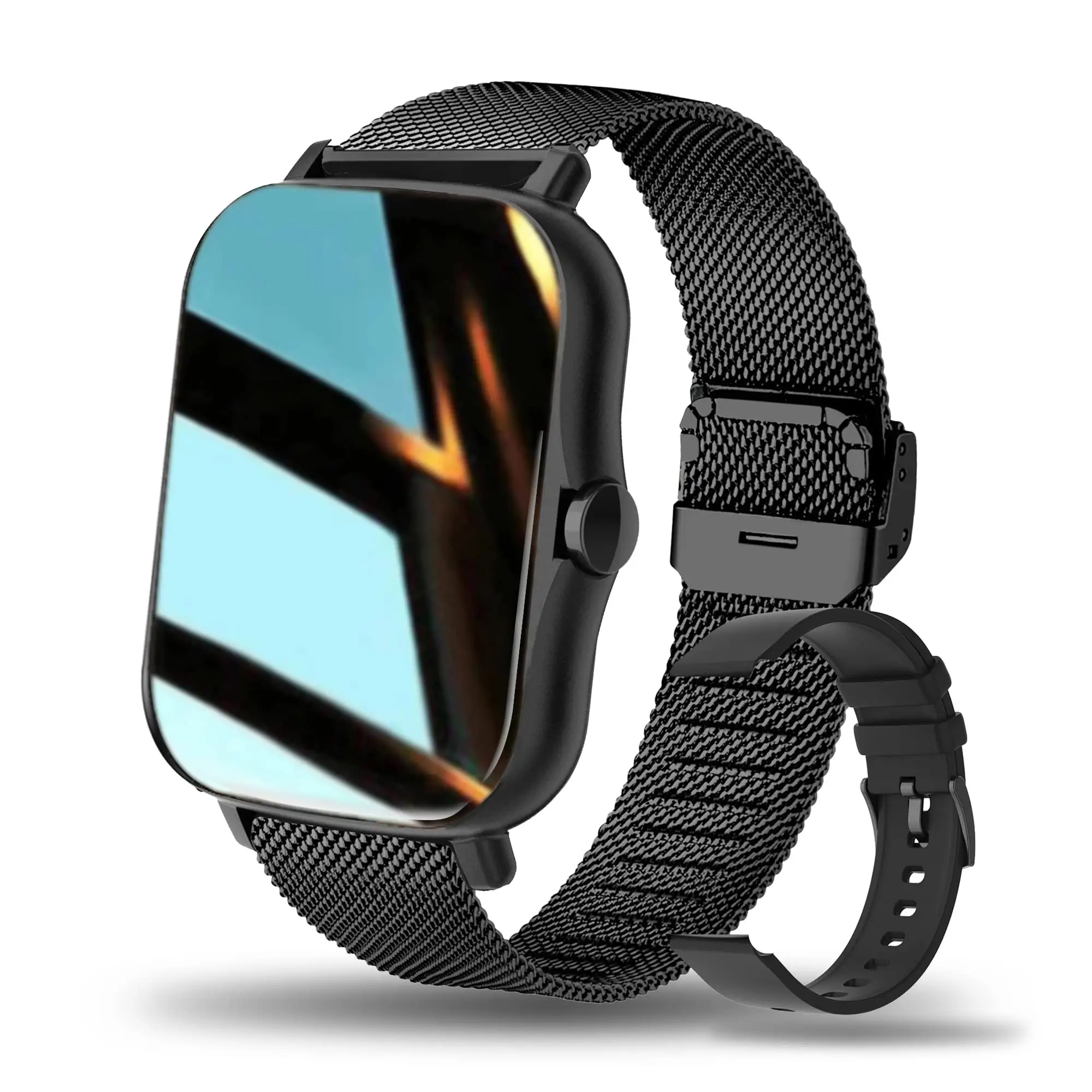 2022 plus récent 1.7 en HD LCD montre intelligente pour téléphones Android et, montre intelligente pour hommes femmes, Fitness Tracker avec appel/texte/SpO2/H