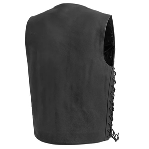 Ropa de invierno Chaleco de cuero sin mangas Chaleco de cuero de los hombres de la mejor calidad 2025 Chaleco de cuero genuino para hombres - Product Image 2