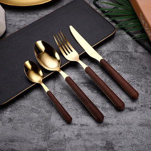 Ensemble de vaisselle en acier inoxydable écologique fait à la main cuillère utile pour la maison fêtes d'anniversaire de Noël cadeaux économiques - Product Image 1